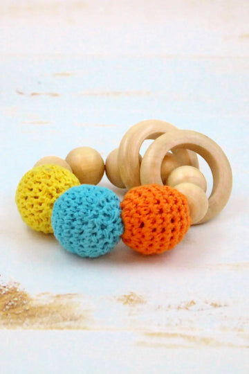 Wooden Teether and Rattle Rings