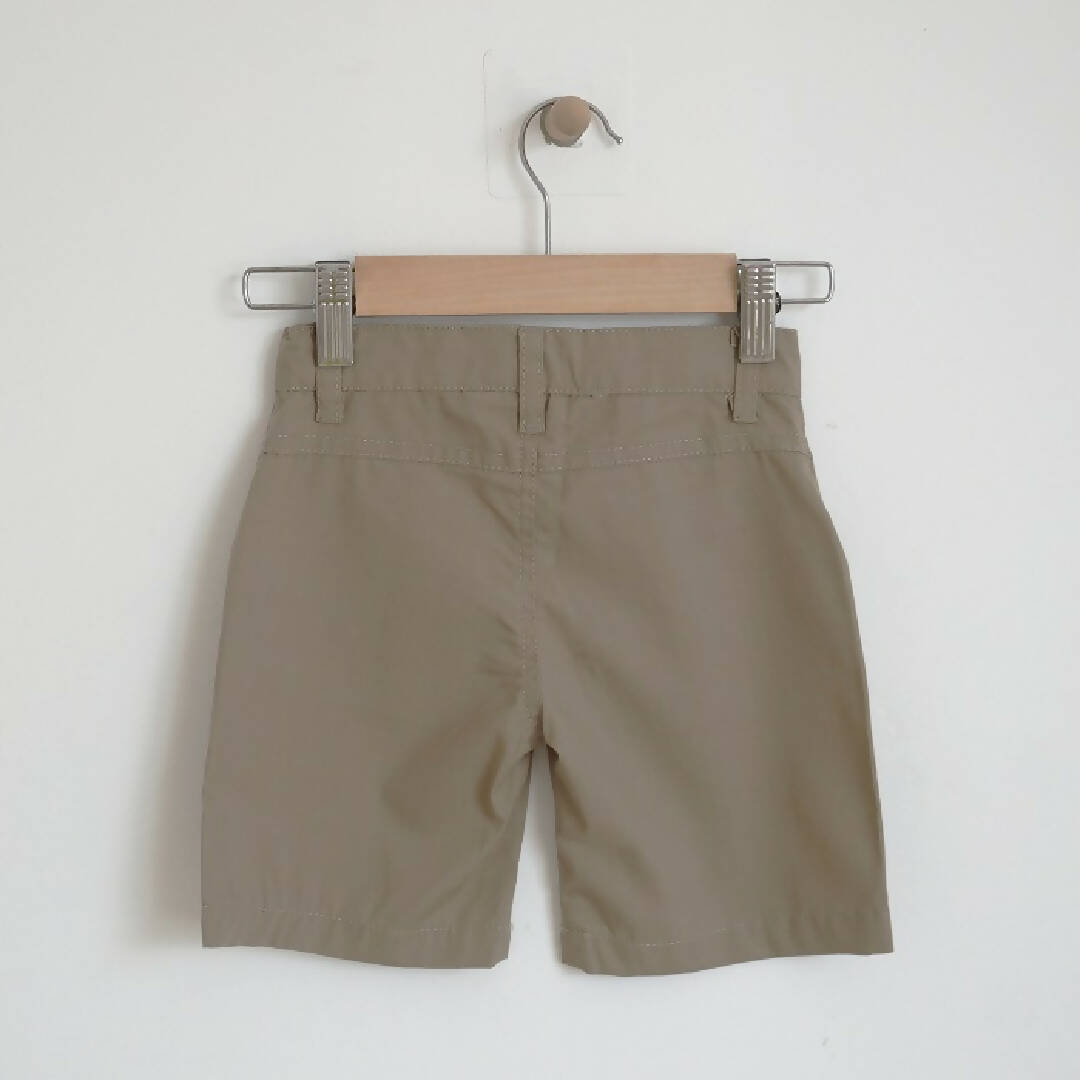 Textured Brown Shorts