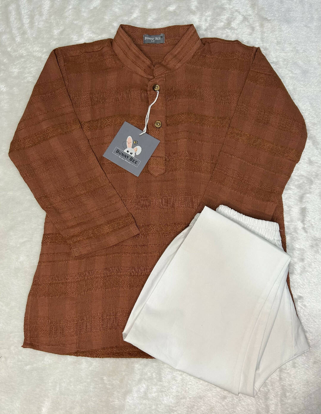 Rust kurta set