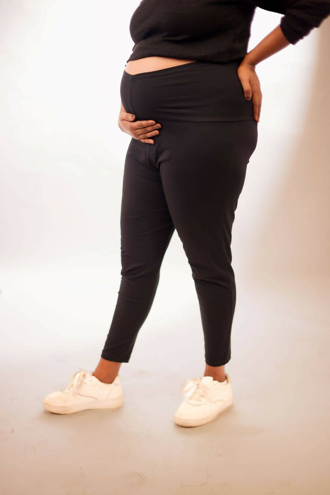 Black Ankle Maternity Leggings