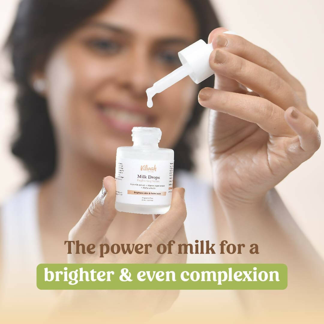 Vilvah Store Milk Drops Brightening Serum