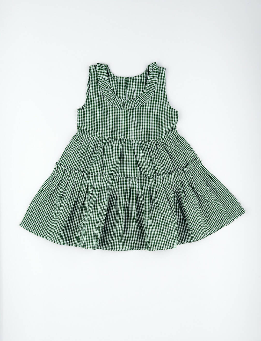 Gingham dress-Green