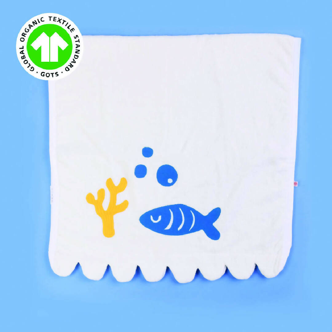 Greendigo Organic Cotton Unisex Baby Bath Towels for baby boys and baby girls