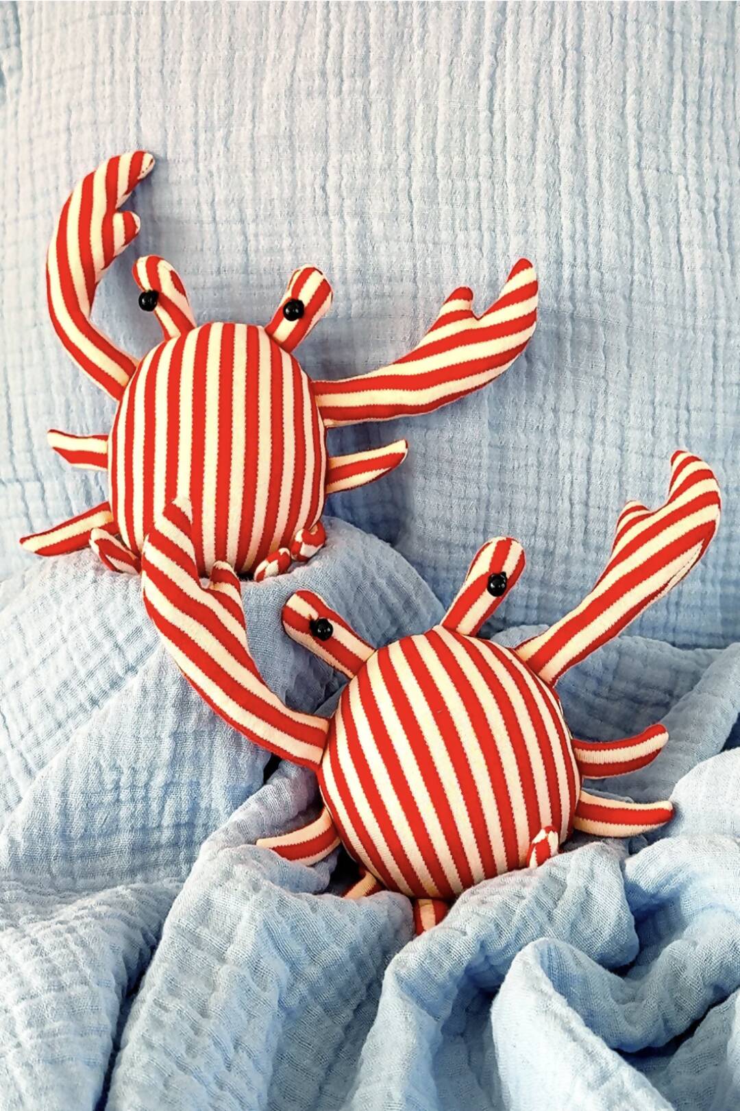 Vivid Red Crab Plushie