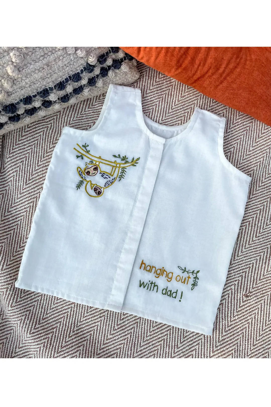 Sloth Cotton Jablas/Vests - Set of 2