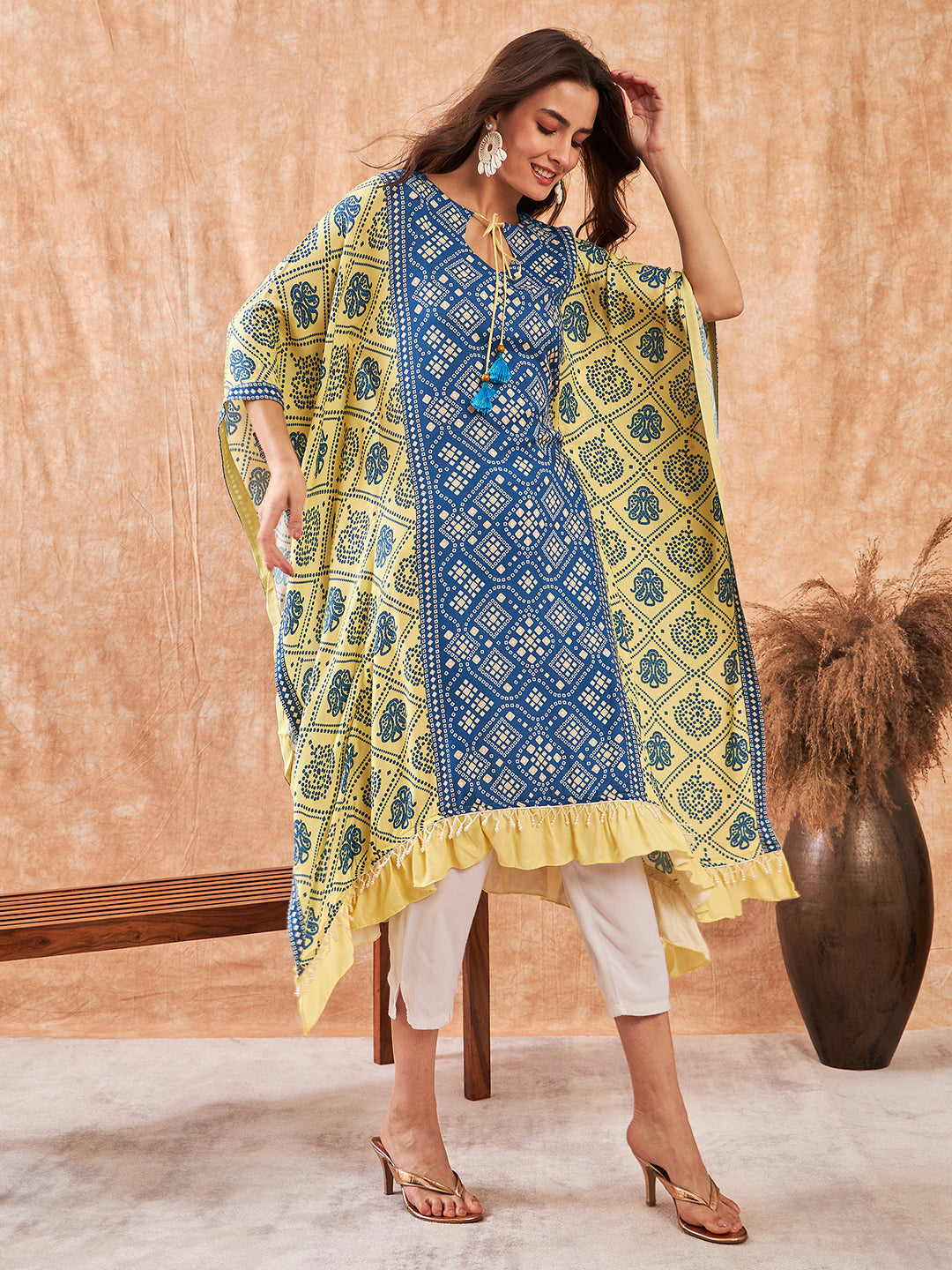 Sunny Sky Bandhini Delight Kaftan