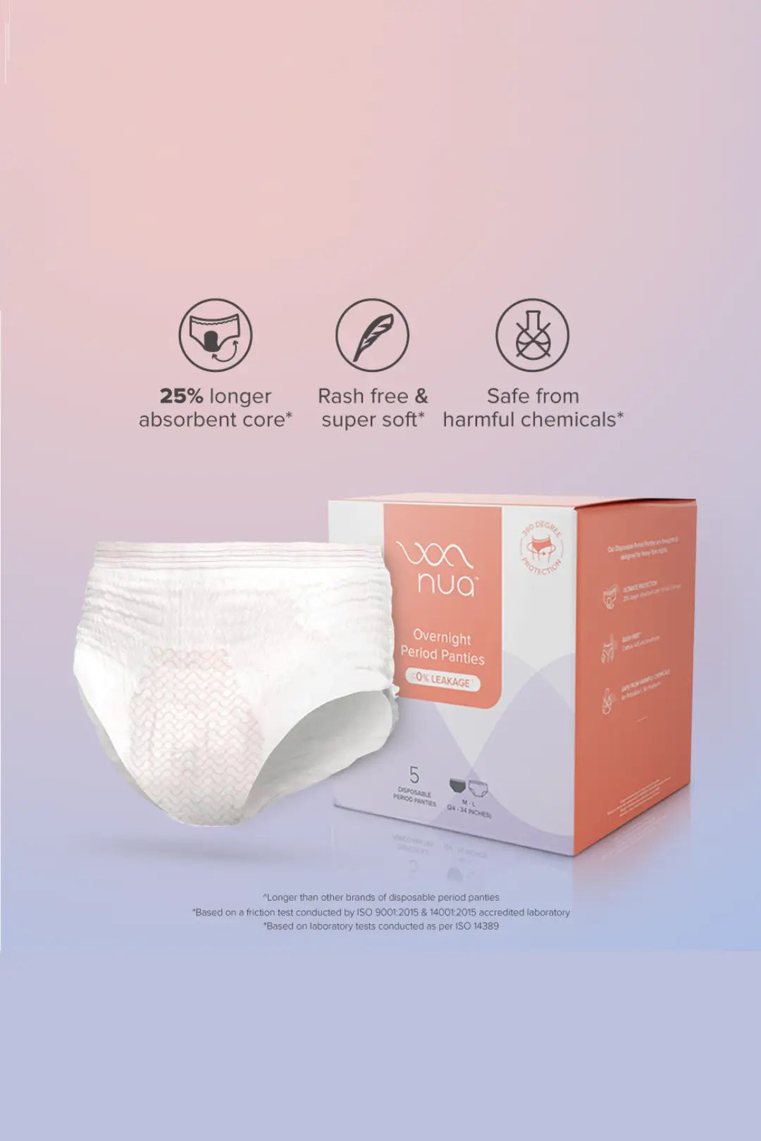 Nua Overnight Period Panties| 5 (M-L)