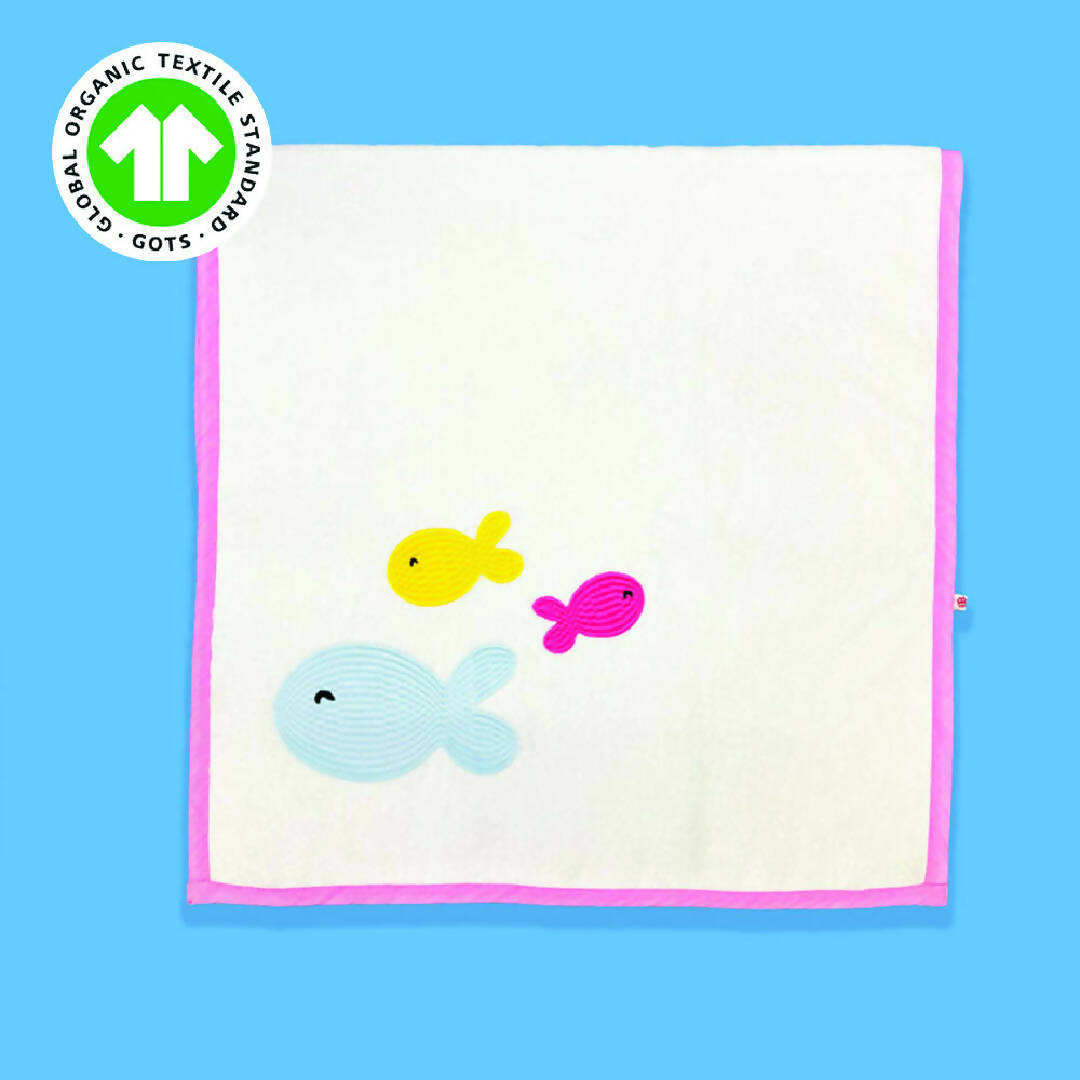 Greendigo Organic Cotton Unisex Baby Bath Towels for baby boys and baby girls