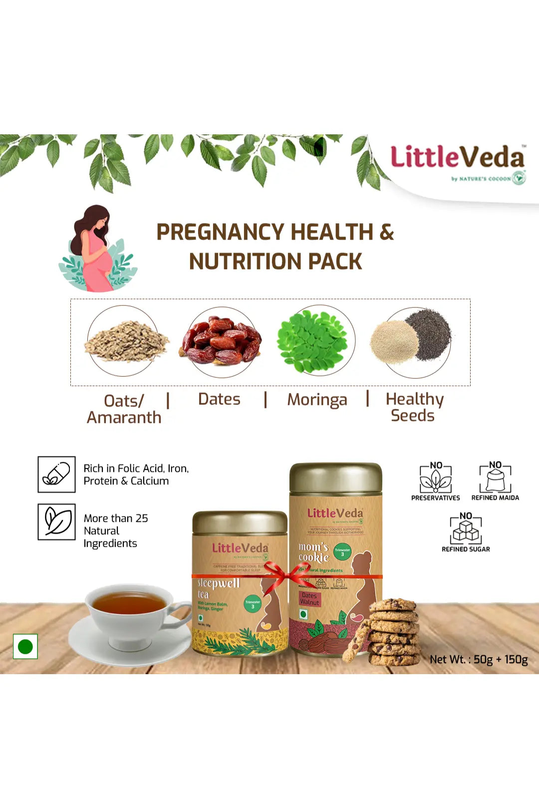 Pregnancy Health Pack (Cookies+Tea) - Trimester 3