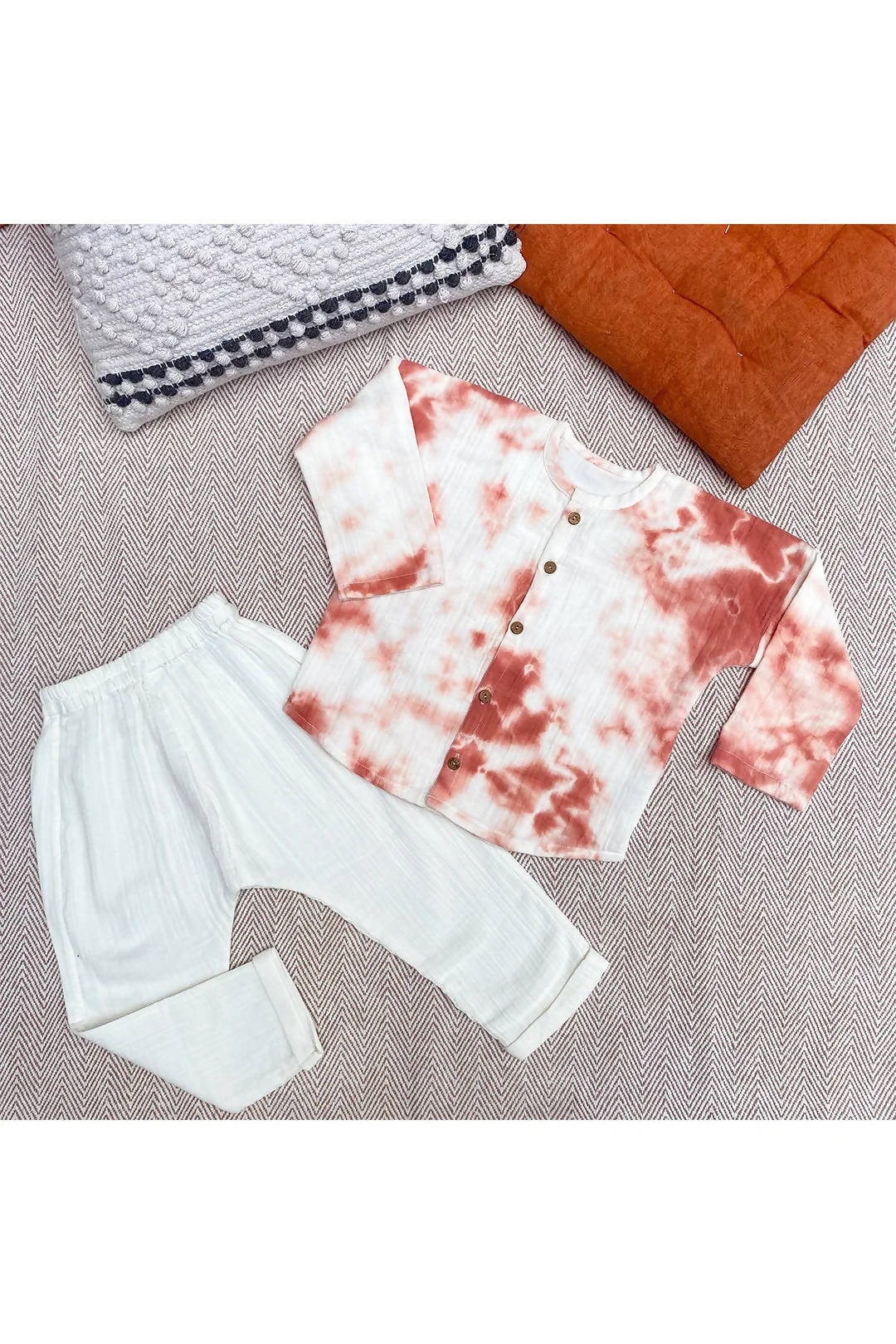 Rust Tie-Dye Co-ord Set