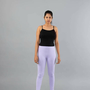 MyCybele Lavender Cotton Churidar Leggings