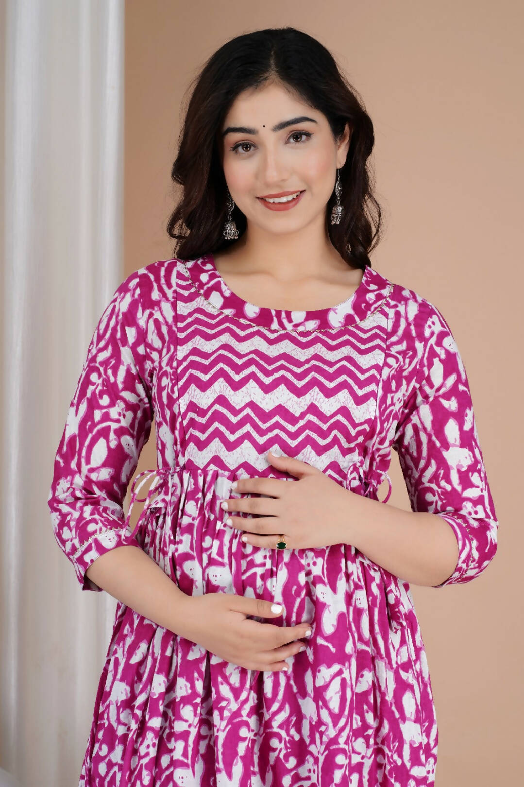 Pinky Promise Cotton Feeding Kurti