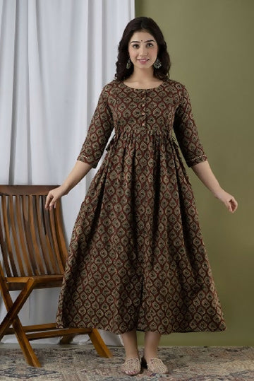 Pan Chidi Printed Cotton Feeding Kurti