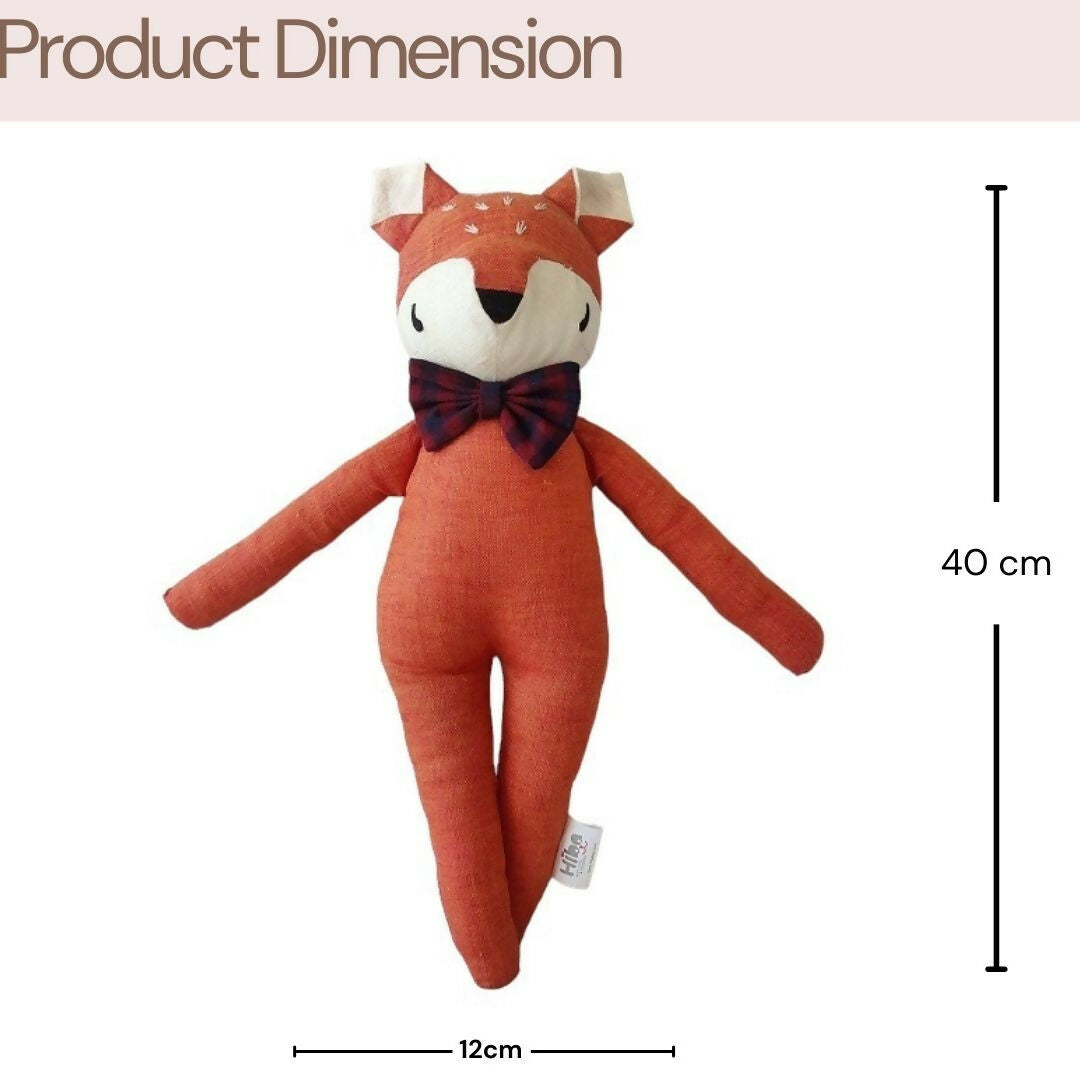 Fox Linen Toy - 40cm(Pack of 1)