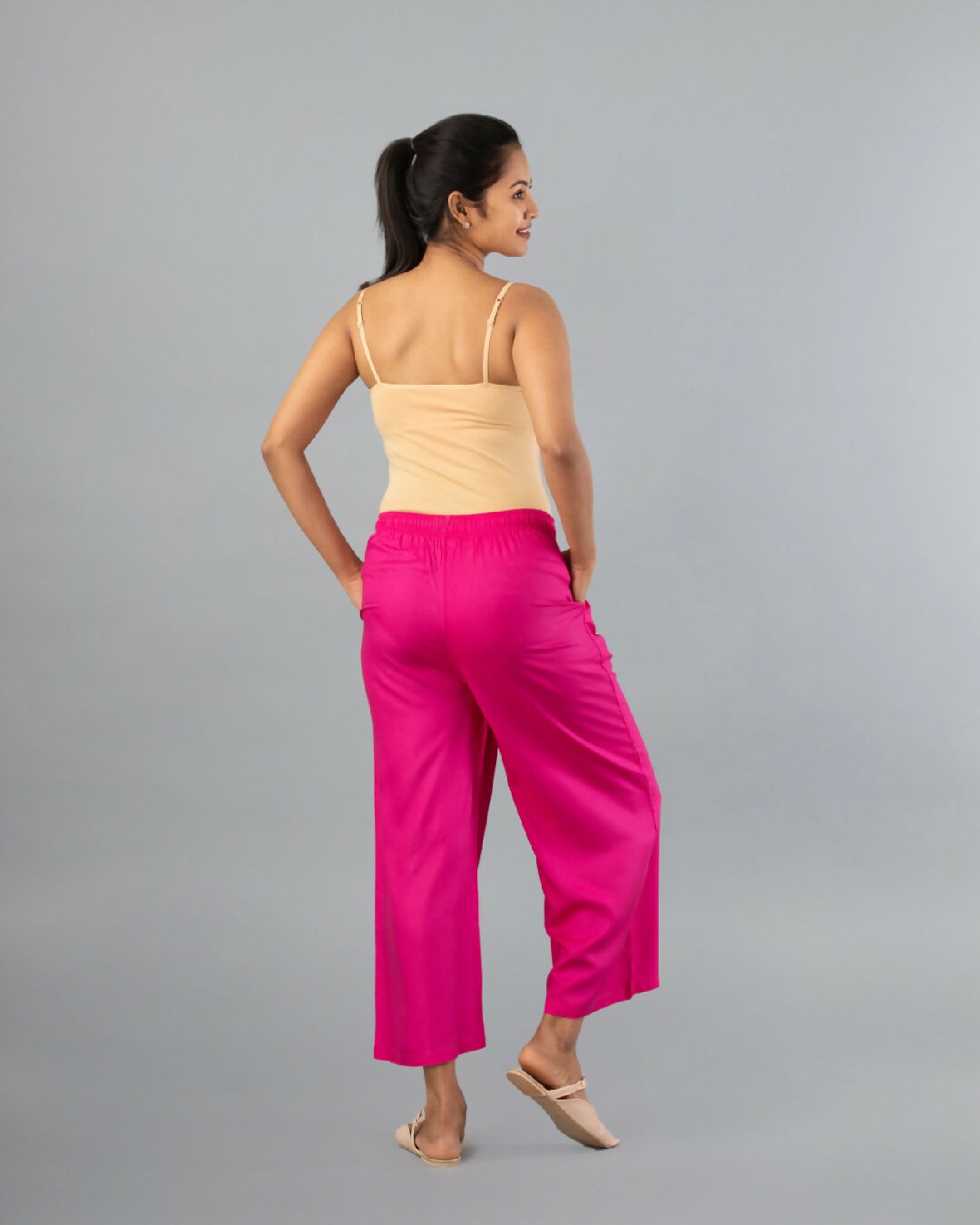 MyCybele Women Fuchsia Palazzos