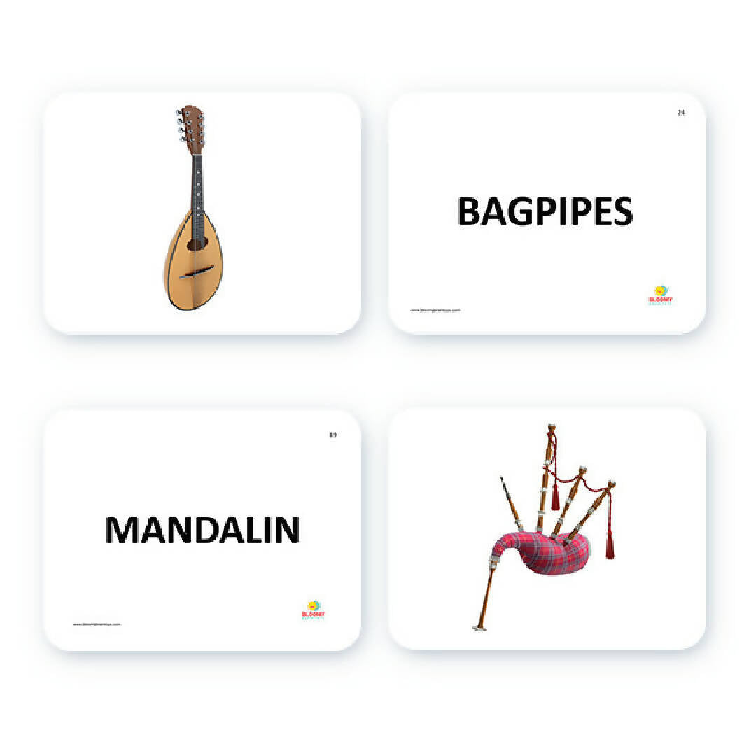 Musical Instruments Flash Cards