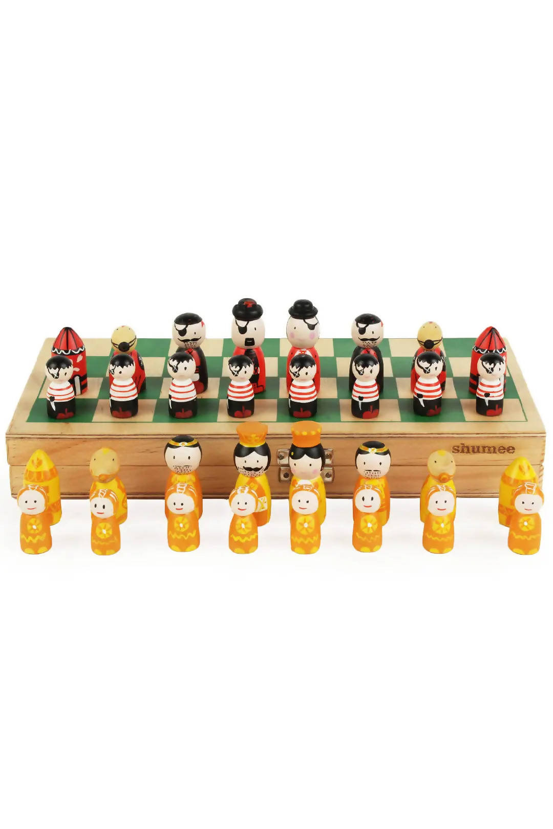 Pirates Vs Royals - Wooden Chess Set