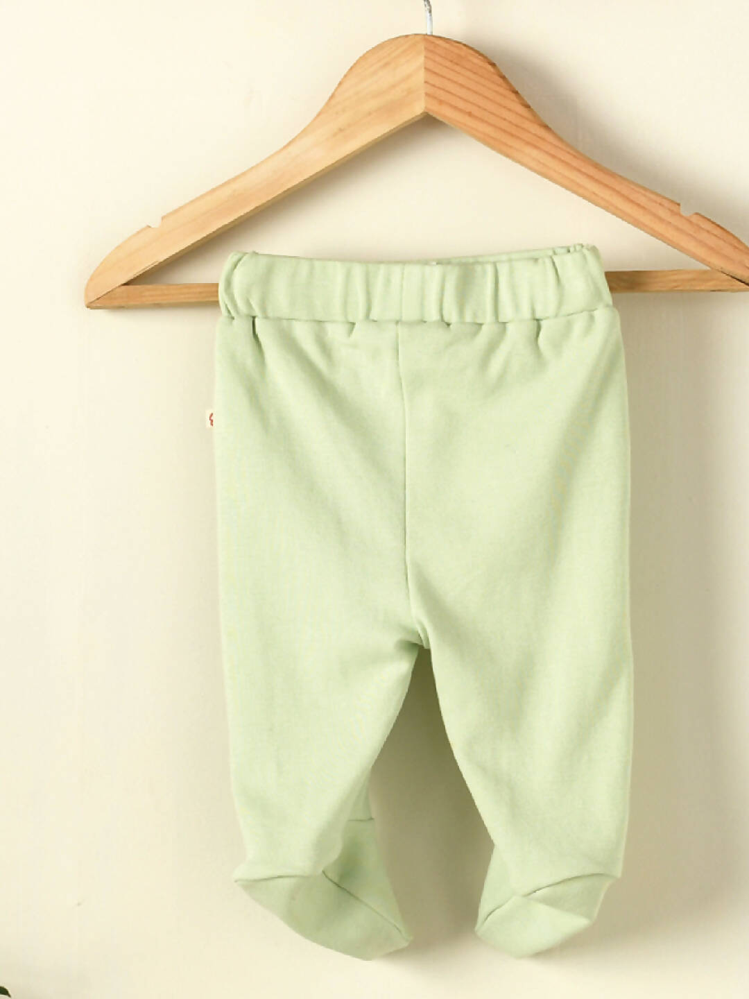 Pastel Green Organic Cotton Leggings for Baby girl