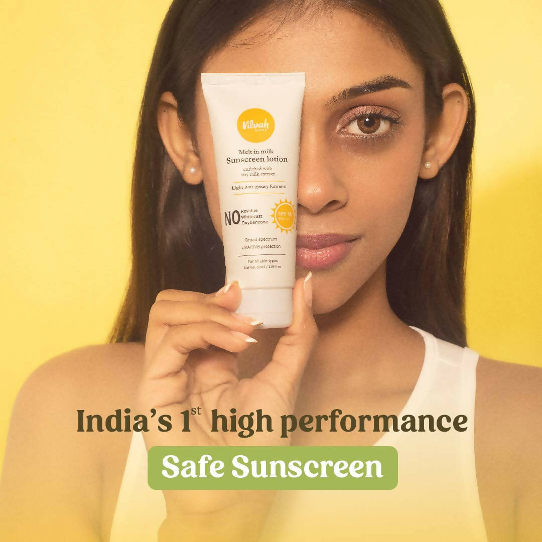 Vilvah Store Melt-in Milk Sunscreen SPF 50