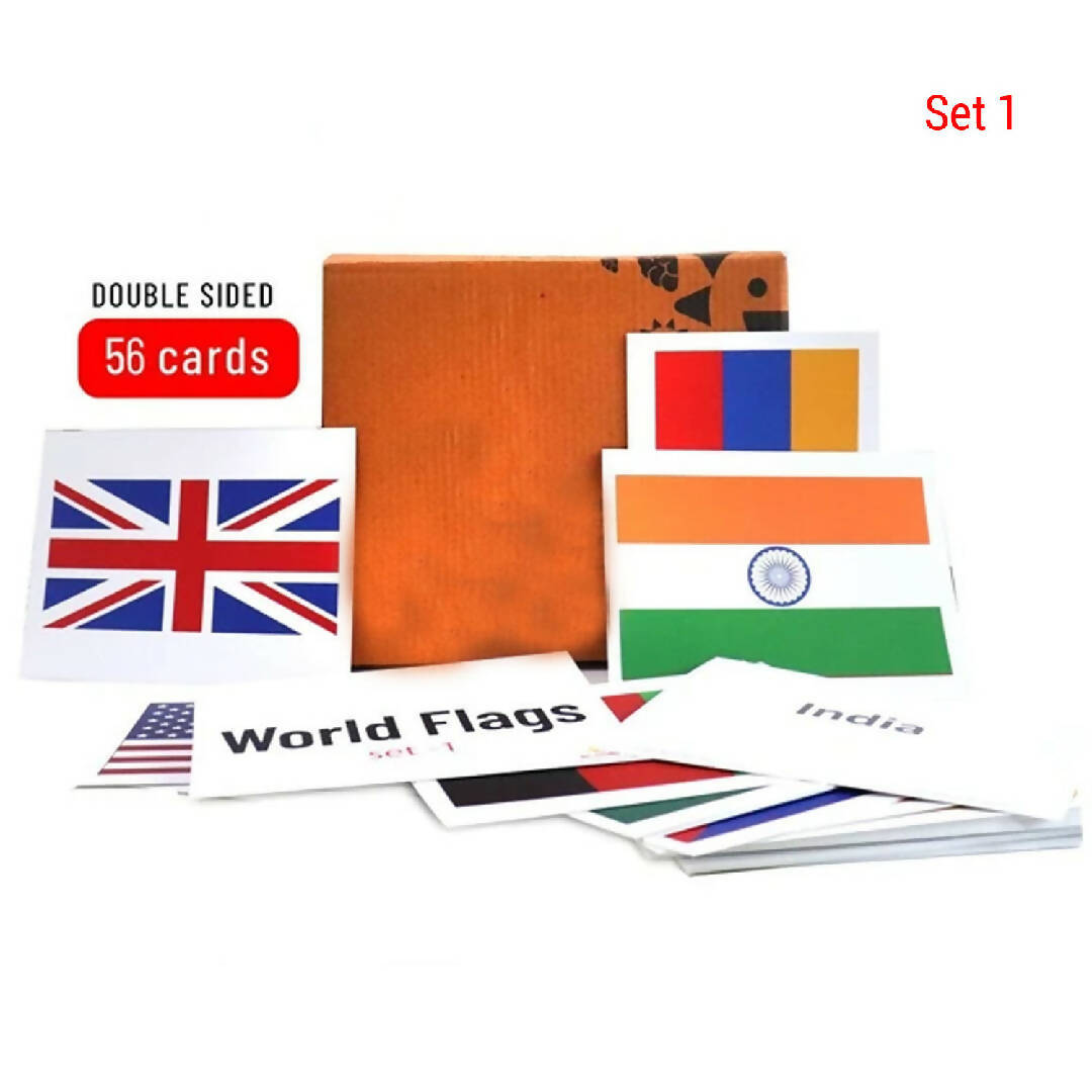 World Flags Flash Cards 56 Numbers - Set 1