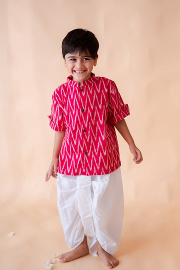 Klingaru Shirt - Pink in Ikat