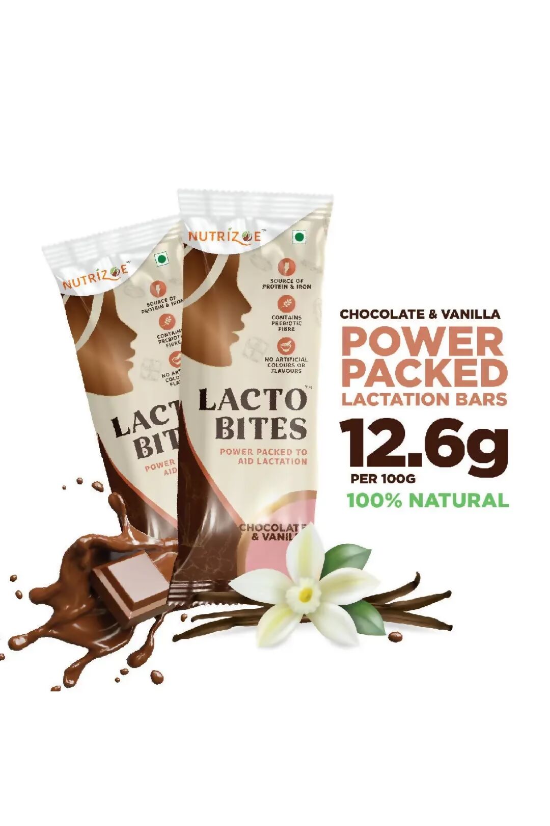 Breastfeeding Nutrient-Rich Postpartum Snacks - Lactobite Bars (Flavor: Choco-Vanila)